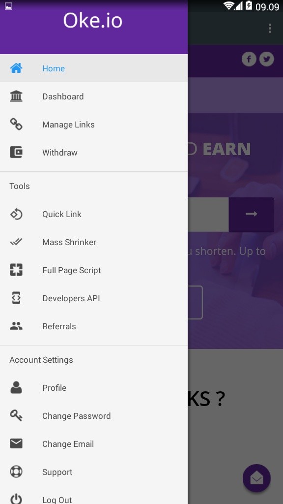 Oke.io - Shorten Urls and Earn Money!