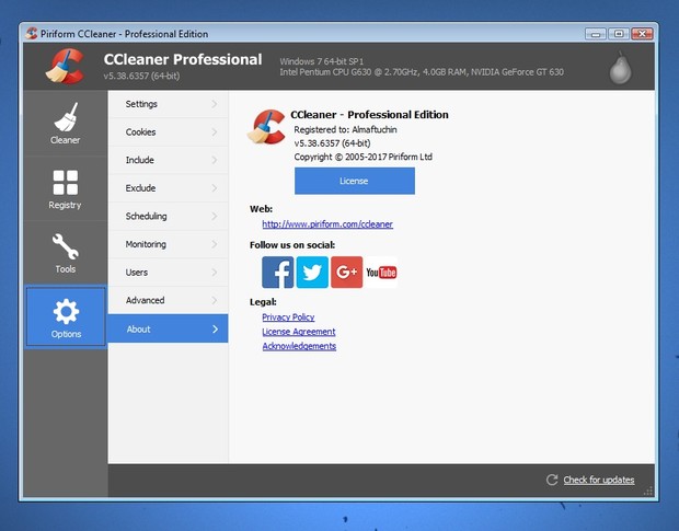 Original License CCleaner v5 Professional Plus (4-in-1 BUNDLE)