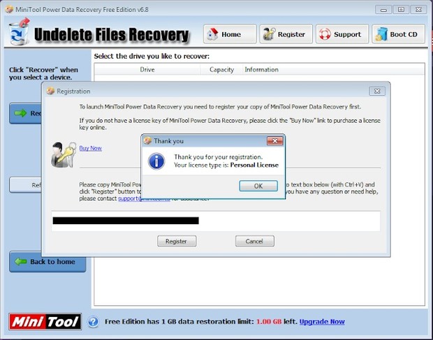 Original License Mini Tool Power Data Recovery 6.8 Lifetime Activation