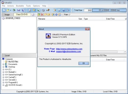 Original License UltraISO 9 Premium Edition - Lifetime Activated Never Expired