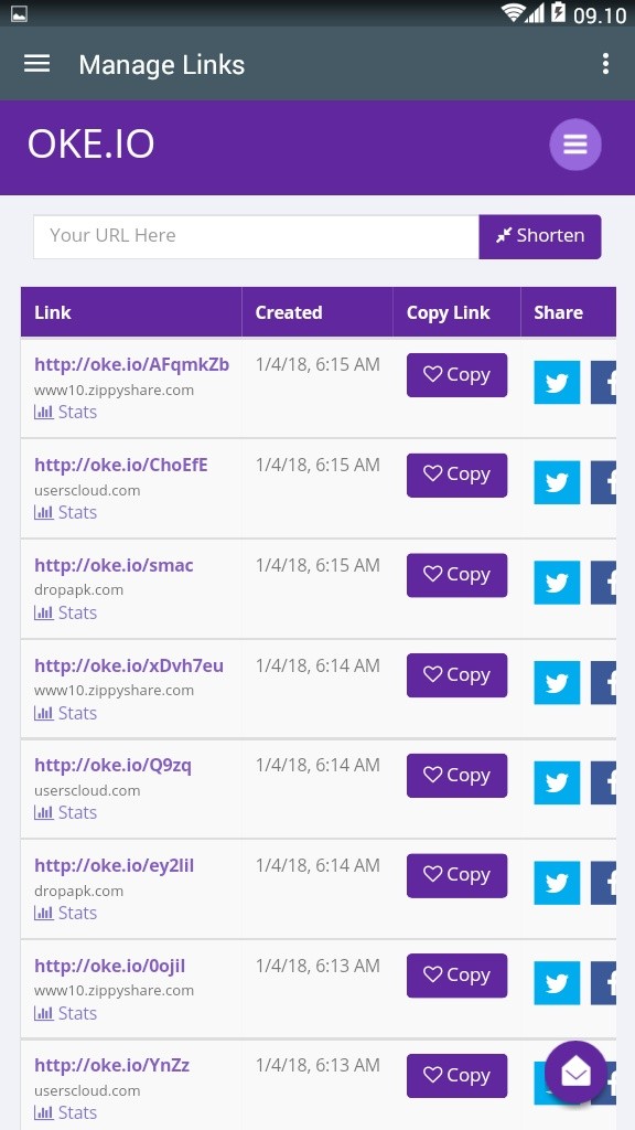 Oke.io - Shorten Urls and Earn Money!