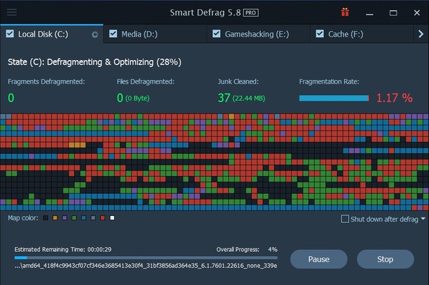 Original iObit Smart Defrag 5 Full Pro Lifetime License Never Expired