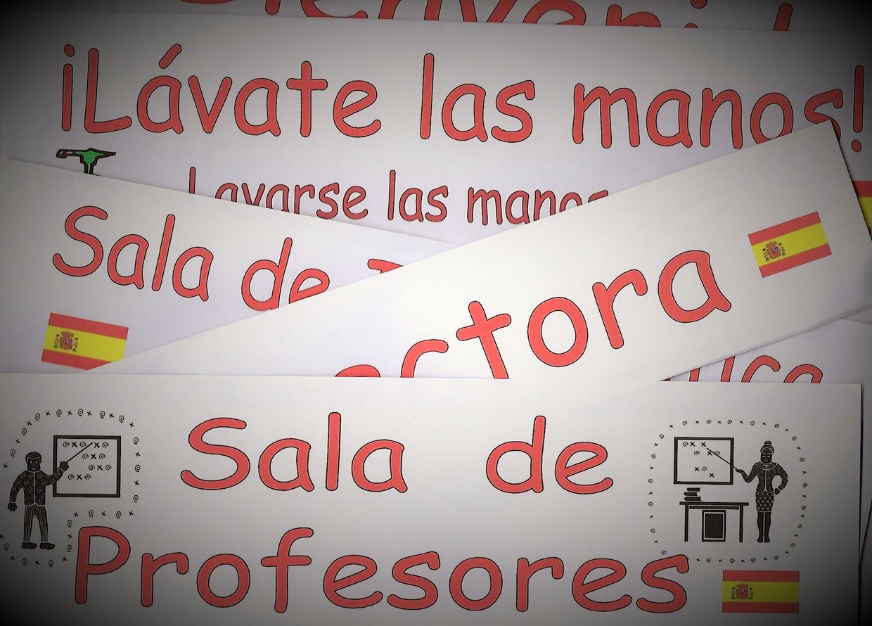 Spanish Signs for Walls and Doors to decorate your s Schools
