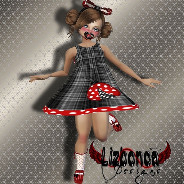 B-Girl1 (Dress - Head Tie - Shoes with socks-Pacifier)