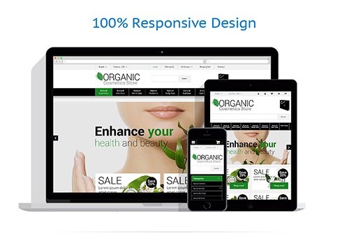 Organic Cosmetics Store OpenCart Template