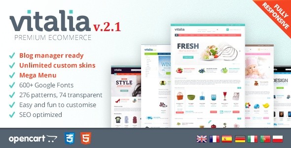 Vitalia - Responsive OpenCart Template