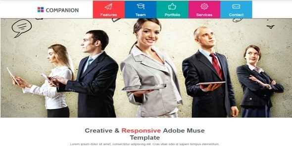 Companion - Creative e Responsive Adobe Muse