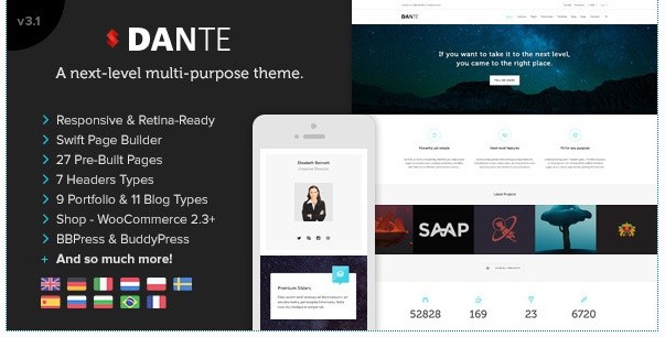 Dante v3.15 – Responsive Multi-Purpose WordPress Theme