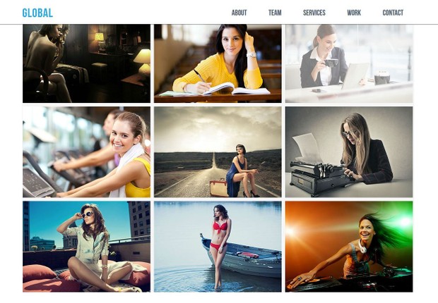 Global - landing page responsive