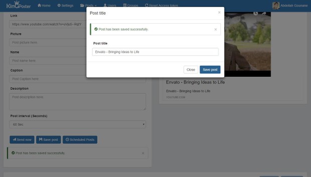 King poster v1.6.1 - Facebook group auto poster script