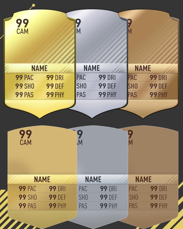 FIFA 17 RARE AND NON-RARE CARD TEMPLATE