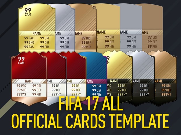 FIFA 17 ALL OFFICIAL CARDS TEMPLATE