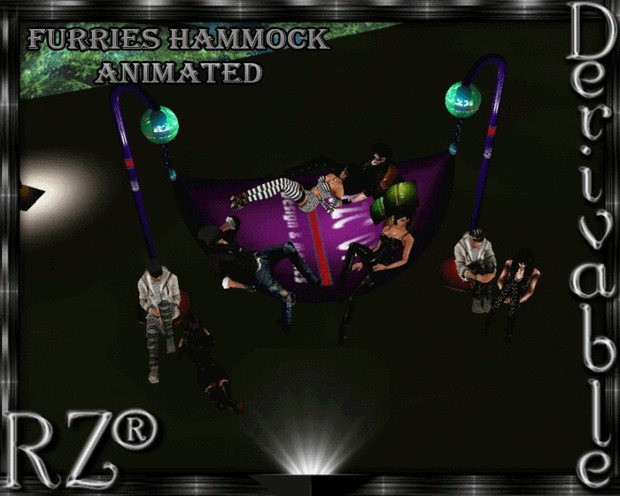 79. Furry Hammock Animation 8 poses Mesh Furniture