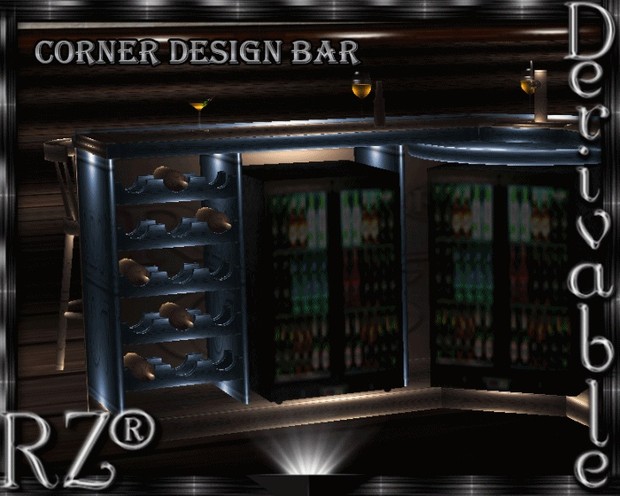 158. Corner Design Bar Mesh Furniture