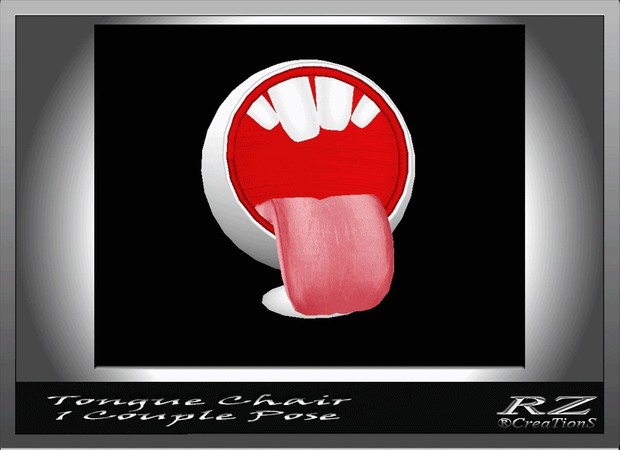 187. Tongue Chair 1 Cp Pose Mesh Furniture