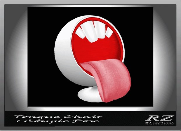 187. Tongue Chair 1 Cp Pose Mesh Furniture
