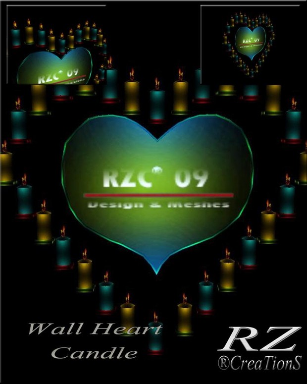 151. Wall Heart Candle Valentine Mesh Furniture