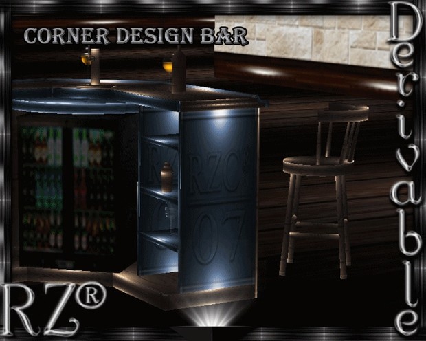 158. Corner Design Bar Mesh Furniture