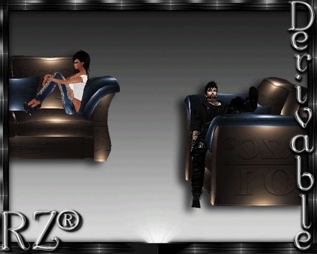 127. Tiki Couch 2015 With Poses Mesh Furniture