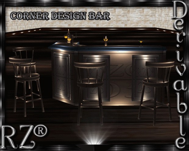 158. Corner Design Bar Mesh Furniture