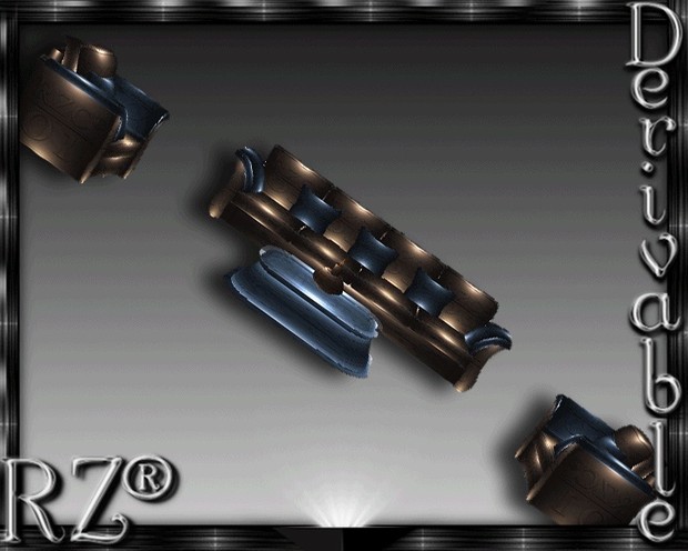127. Tiki Couch 2015 With Poses Mesh Furniture