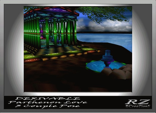149. Parthenon house 3 Poses GA Mesh Room