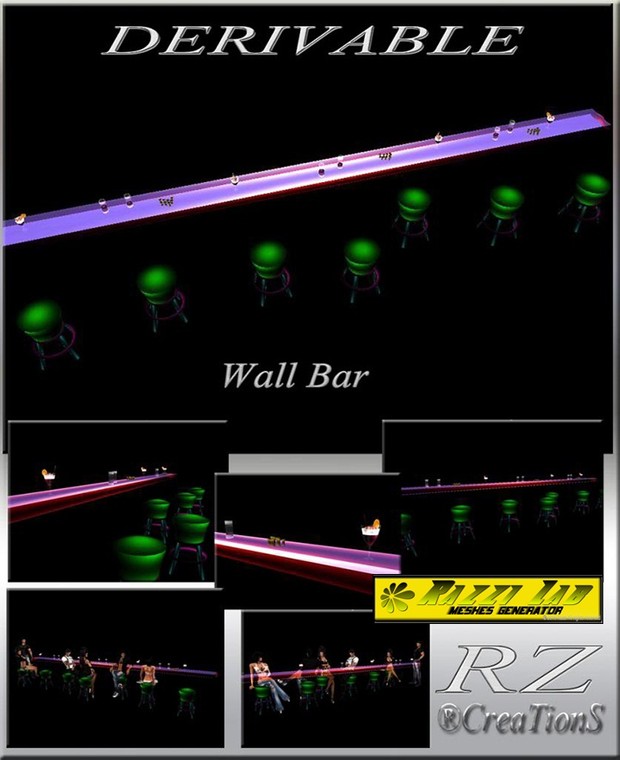 80. Wall Bar Mesh Furniture