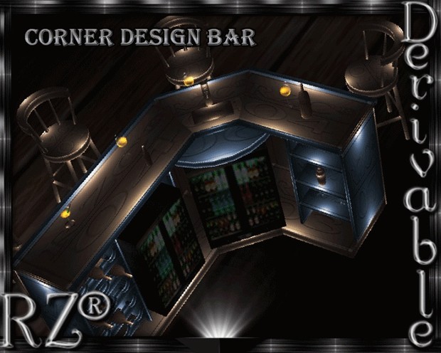 158. Corner Design Bar Mesh Furniture