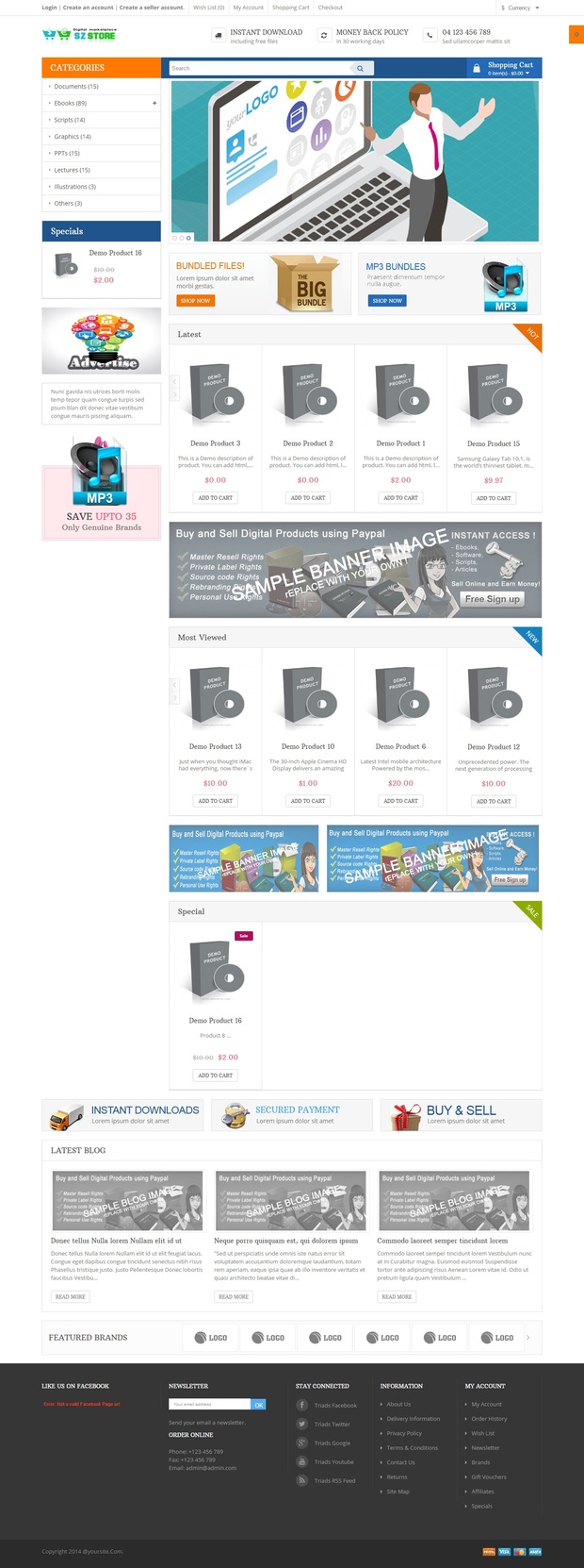 SzStore MULTI-VENDOR AUTOMATED DIGITAL DELIVERY STORE SHOPPING CART PHP SCRIPT 3.0