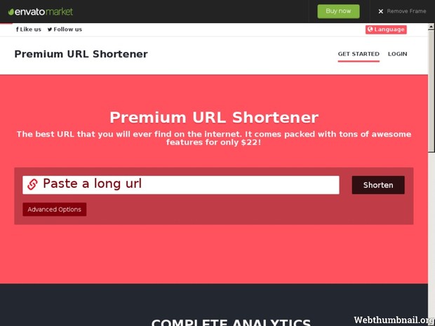 Simplex Theme for Premium URL Shortener