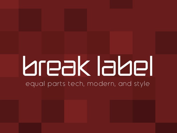Break Label Font