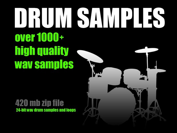 DRUM SAMPLES Collection High Quality 24-bit WAV Samples