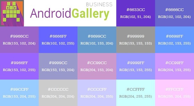 190+ Photoshop Swatch Files by Android Gallery