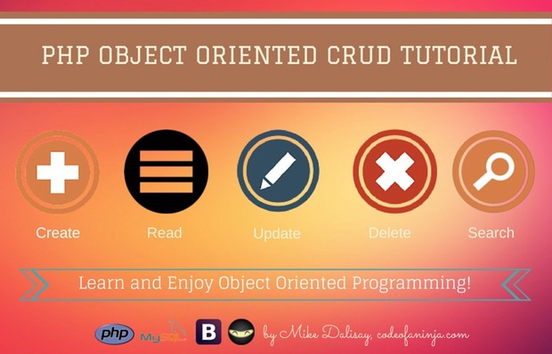 LEVEL 1 - PHP, MySQL and OOP CRUD Tutorial Source Code