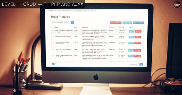 LEVEL 1 - CRUD with PHP and AJAX