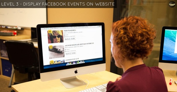 LEVEL 3 - Display Facebook EVENTS on Website