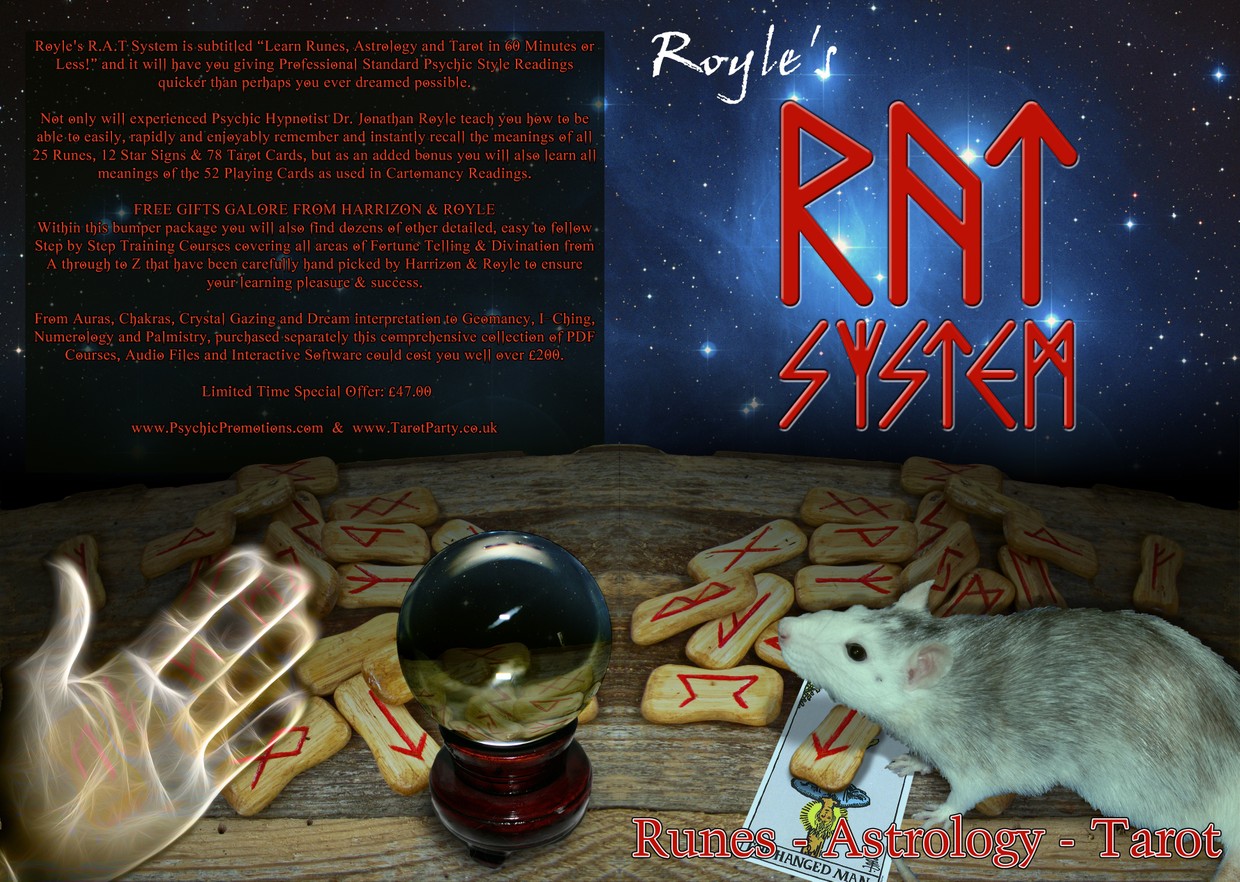 R A T System Professional Psychics Physical Dvd Rom P Jonathan Royle Hypnotist