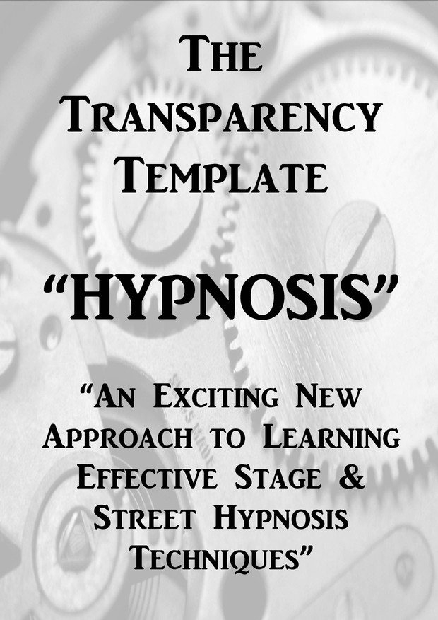 The Transparency Template - Online Viewing Version