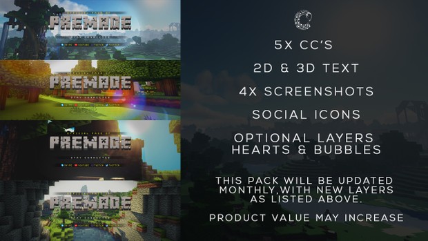 Minecraft collection - Twitter header & avatar