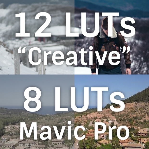 Pack 20 LUTs : Creative + Mavic Pro