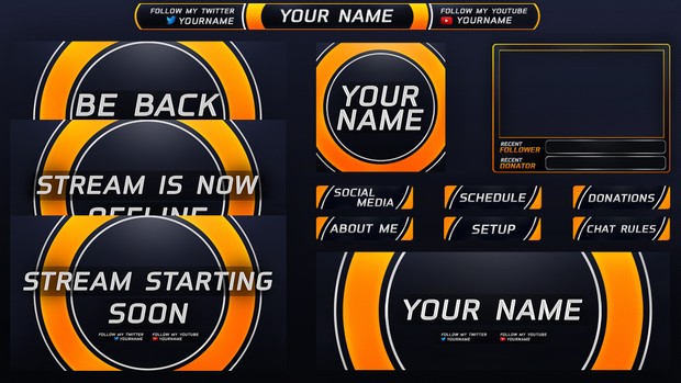 Orange Circular Twitch Revamp
