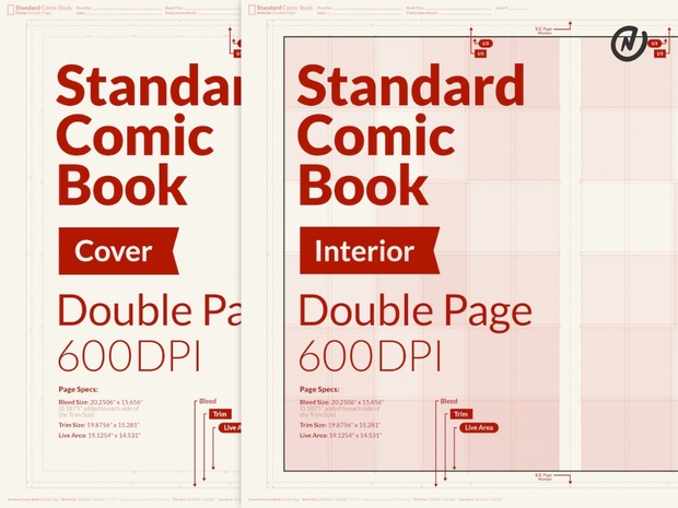 Standard Comic Book Page Template for Clip Studio Paint