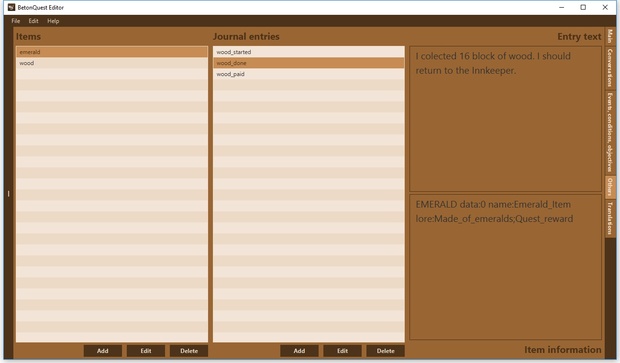 BetonQuest Editor