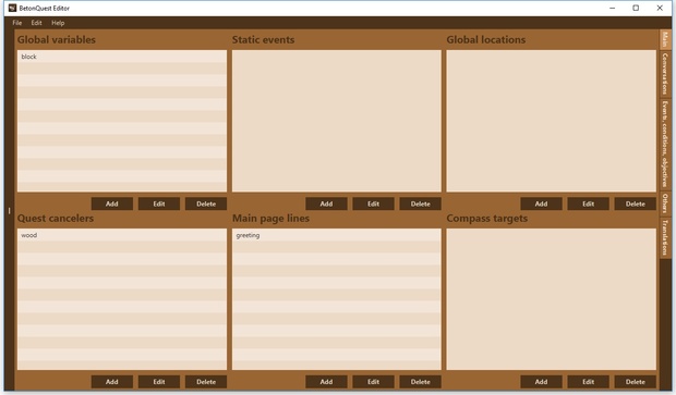 BetonQuest Editor