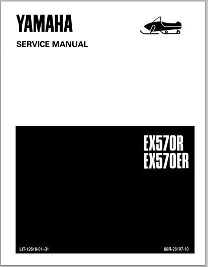 1990-1991 Yamaha EX570R EX570ER Snowmoblile Workshop Service Repair Manual Download