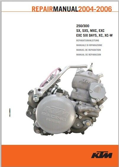 2004-2006 KTM 250 300 sx mxc exc ex Service Repair Manual download pdf