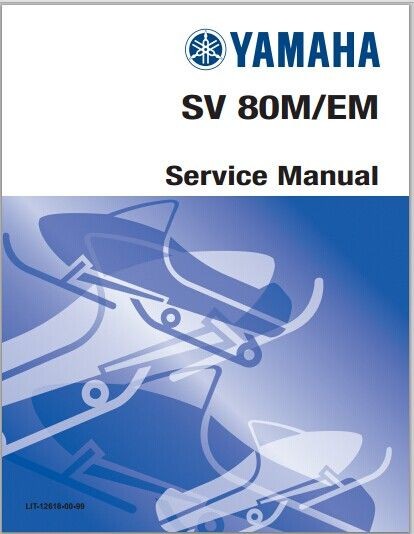 1988-1990 Yamaha SV80M SV80EM Snowmoblile Workshop Service Repair Manual Download