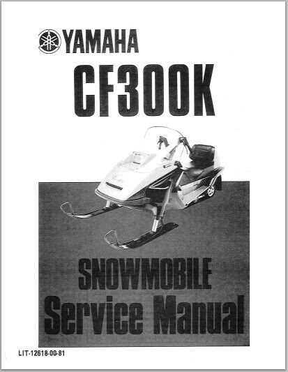 1987-1990 Yamaha CF 300 K Snowmoblile Workshop Service Repair Manual Download