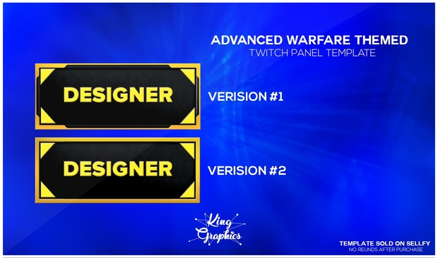 Twitch Panels v2 (Call of Duty Advanced Warfare)