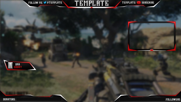 Clean Twitch Graphics Package Template v5 ( Photoshop CS6)